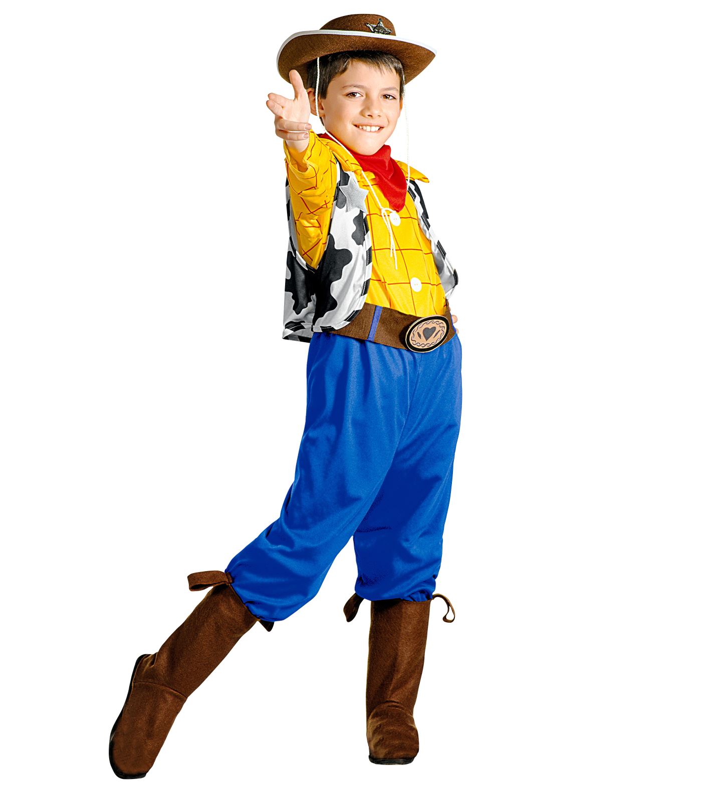 W Widmann – Disfraz De Cowboy Billy Para Niño – Talla 140 (8-10 Años) – Camisa, Chaleco, Pantalón, Cinturón, Cubrebotas Y Pañuelo – Ideal Para Carnaval Y Fiestas Temáticas Del Salvaje Oeste